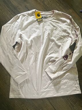 Carhartt Long Sleeve Crewneck Shirt - Light Pink